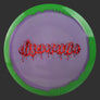 Limited Edition Glow Metal Flake Horizon C-line DD (Discmania Graffiti Stamp)